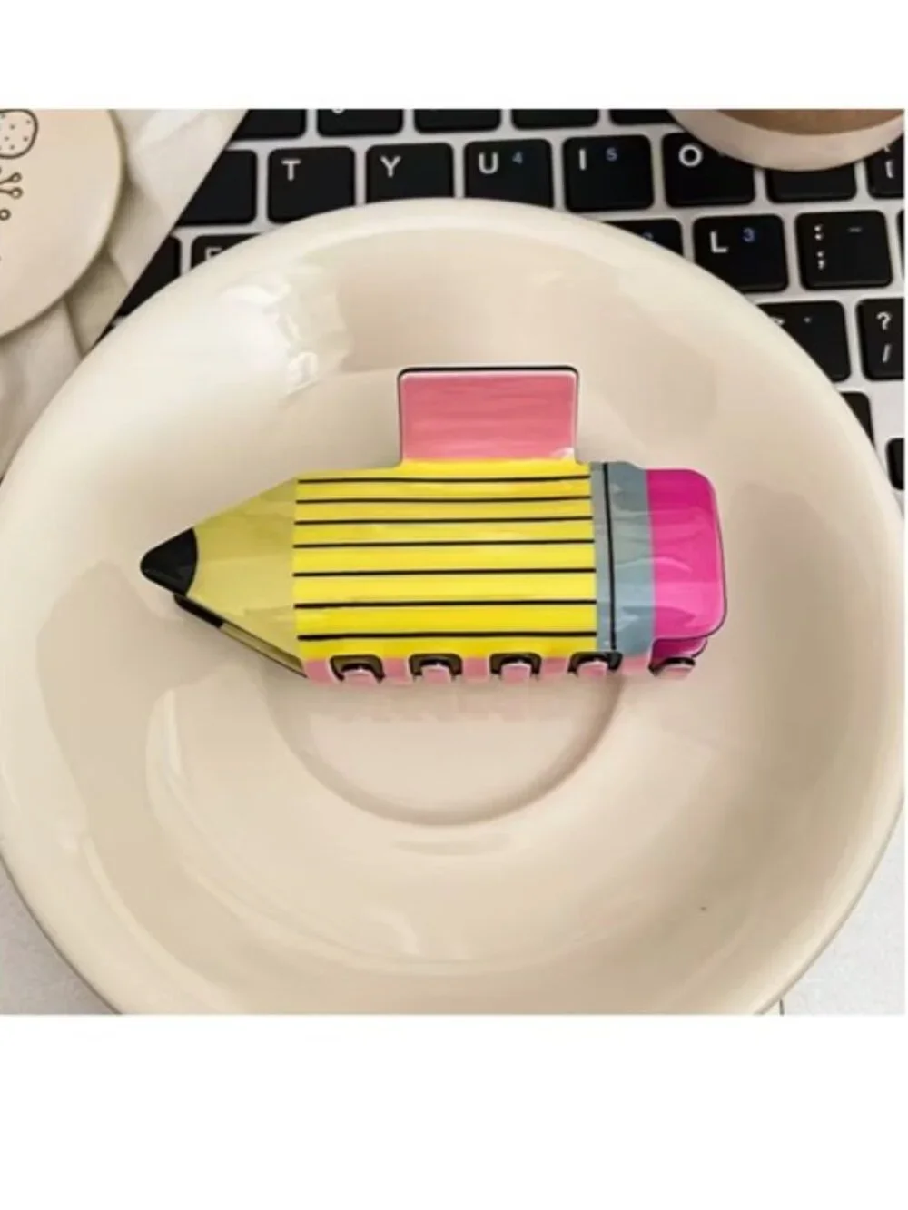 Teacher Pencil Hair Claw Clip (BRAND-NEW & SO CUTE!)